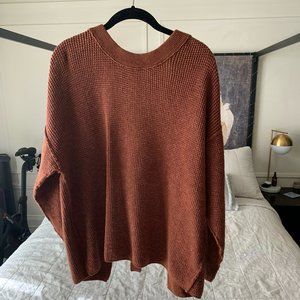 Free People Open Back Sweater